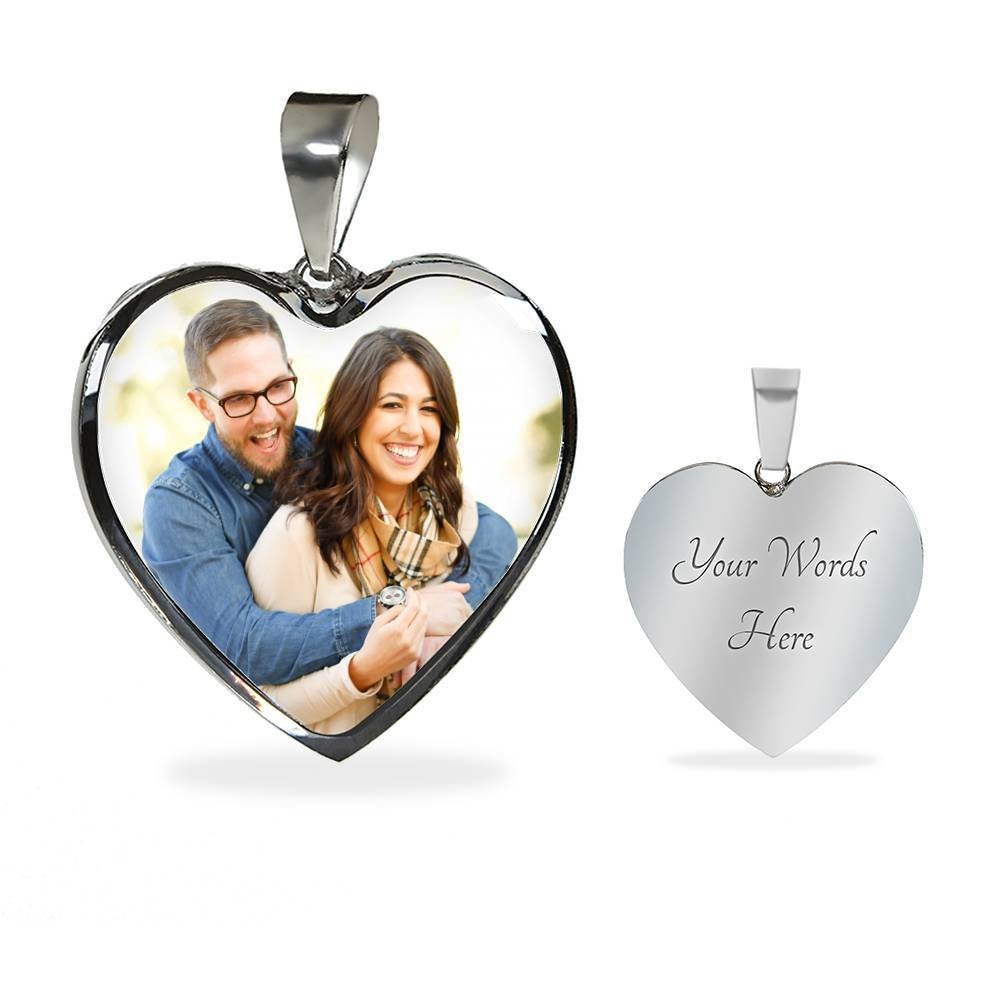 Ciondolo A Cuore Personalizzato In Acciaio Inox – Collana Incisa Con Nome O Data – Regalo Per Fidanzata, Moglie, Mamma, Amica - 5