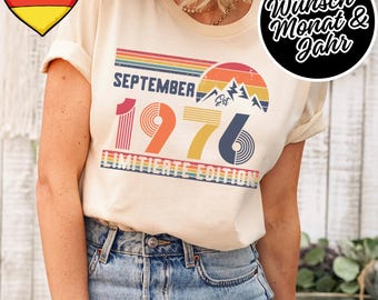 50 Geburtstag Retro Shirt – 1976 Vintage Sudadera Geschenk – 50 Jahre Hoodie für Damen / Herren – Camiseta para Ehefrau oder Ehemann