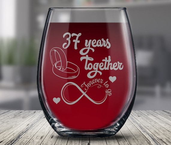 37 Year Anniversary Gift Personalized 37th For Him Her or Couples