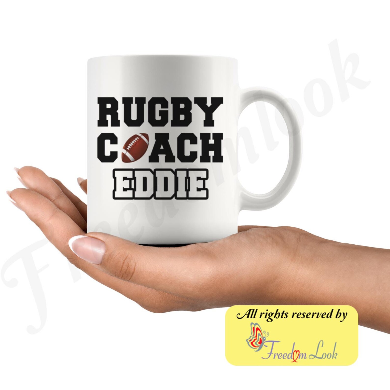 Personalized Rugby Coach Birthday Gift Mug For Women and Men Etsy