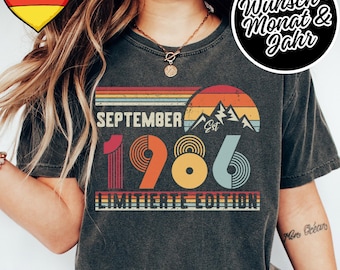 Retro shirt 40 Geburtstag – 1986 Vintage sweatshirt cadeau – 40 Jahre hoodie voor dames / heren – T-shirt voor gebruik of Ehemann