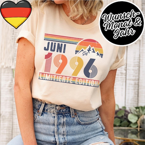 30 Geburtstag Retro Shirt – 1996 Vintage Sweatshirt Geschenk – 30 Jahre Hoodie für Damen / Herren – T-Shirt für Ehefrau oder Ehemann