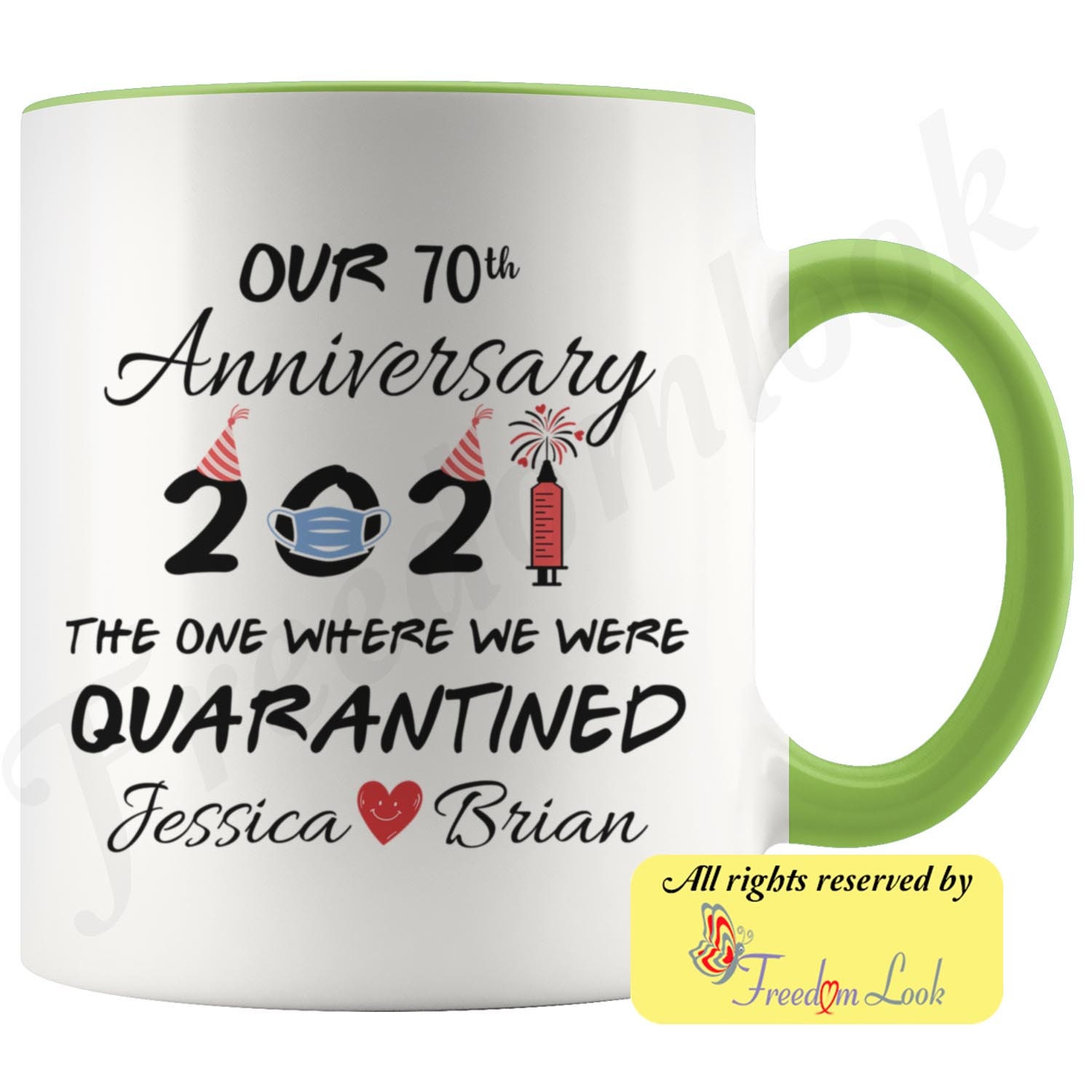 Cadeau personnalisé 70e anniversaire de mariage pour lui et | Etsy