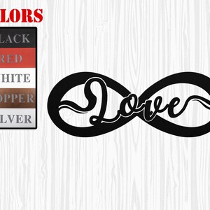 Custom Couple Metal Sign, Couple’s Eternal Love Metal Wall Art, Gift for Couples, Infinity Sign Soulmates Love Home Wall Decor