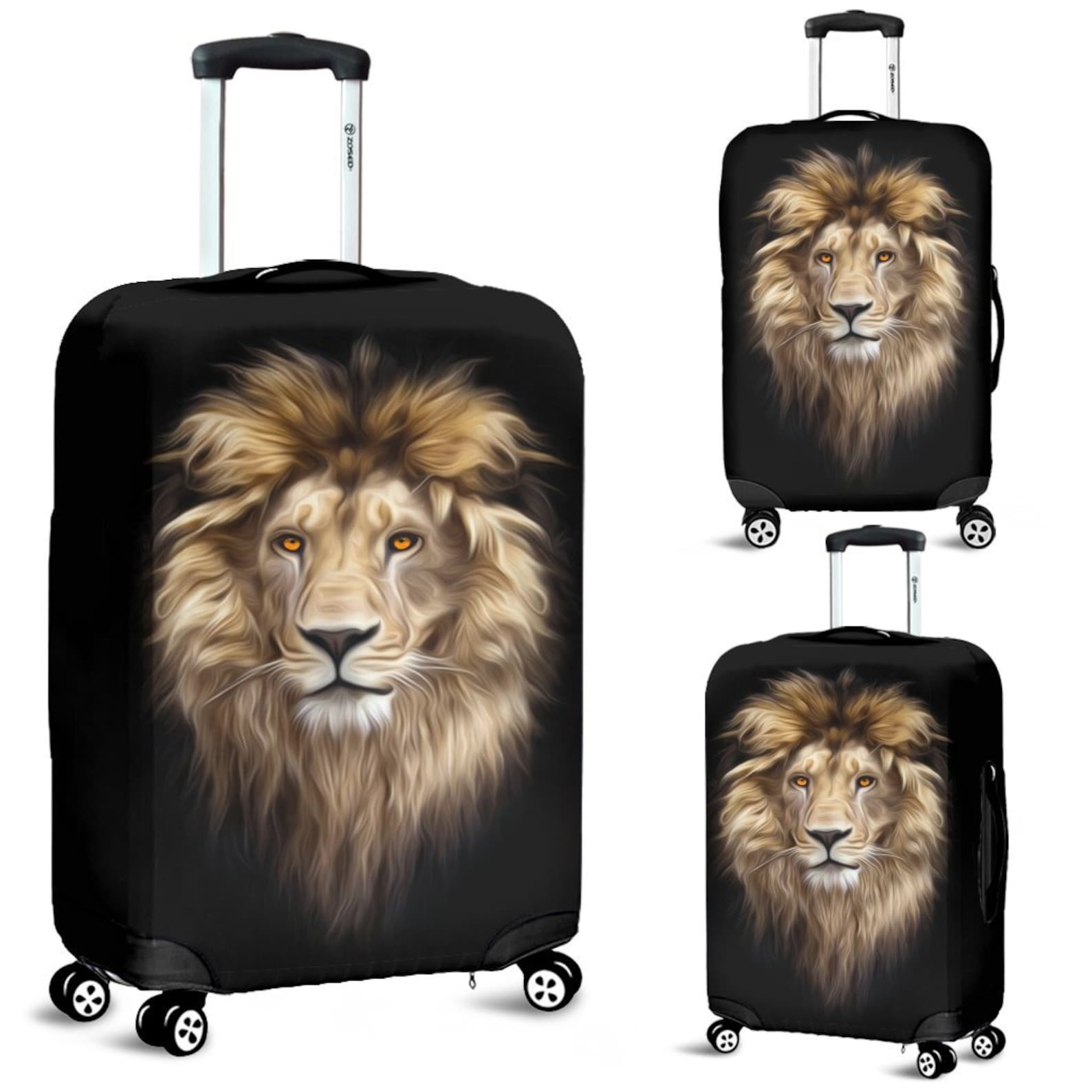 Afro Kenya Lion Head Luggage Cover Flag Style LT18 main image 0
