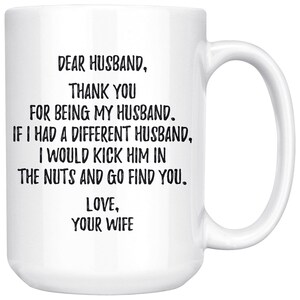 Funny Husband Mug, Gift For Husband, Mr Hubby Mug, Valentines Day Mug, Husband Birthday Gift, To My Husband, Husband Anniversary Mug image 2