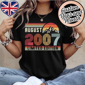 2007 Birthday Shirt – 18th Birthday Retro Sweatshirt Gift – Vintage Hoodie for Men / Women – Unisex T-Shirt for Teen Party Celebration Gift