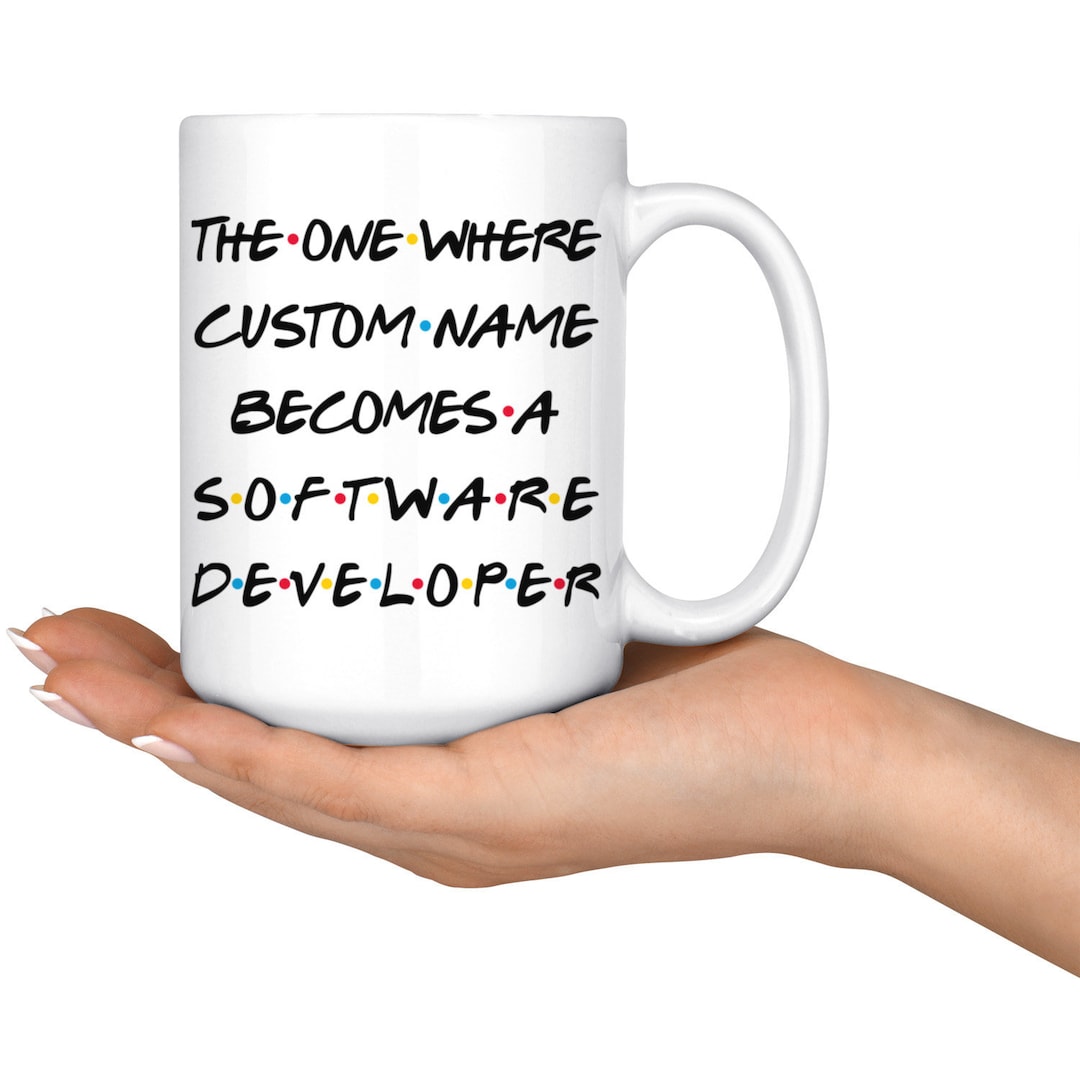 Personalized Software Developer Graduation Mug, Developer Promotion ...