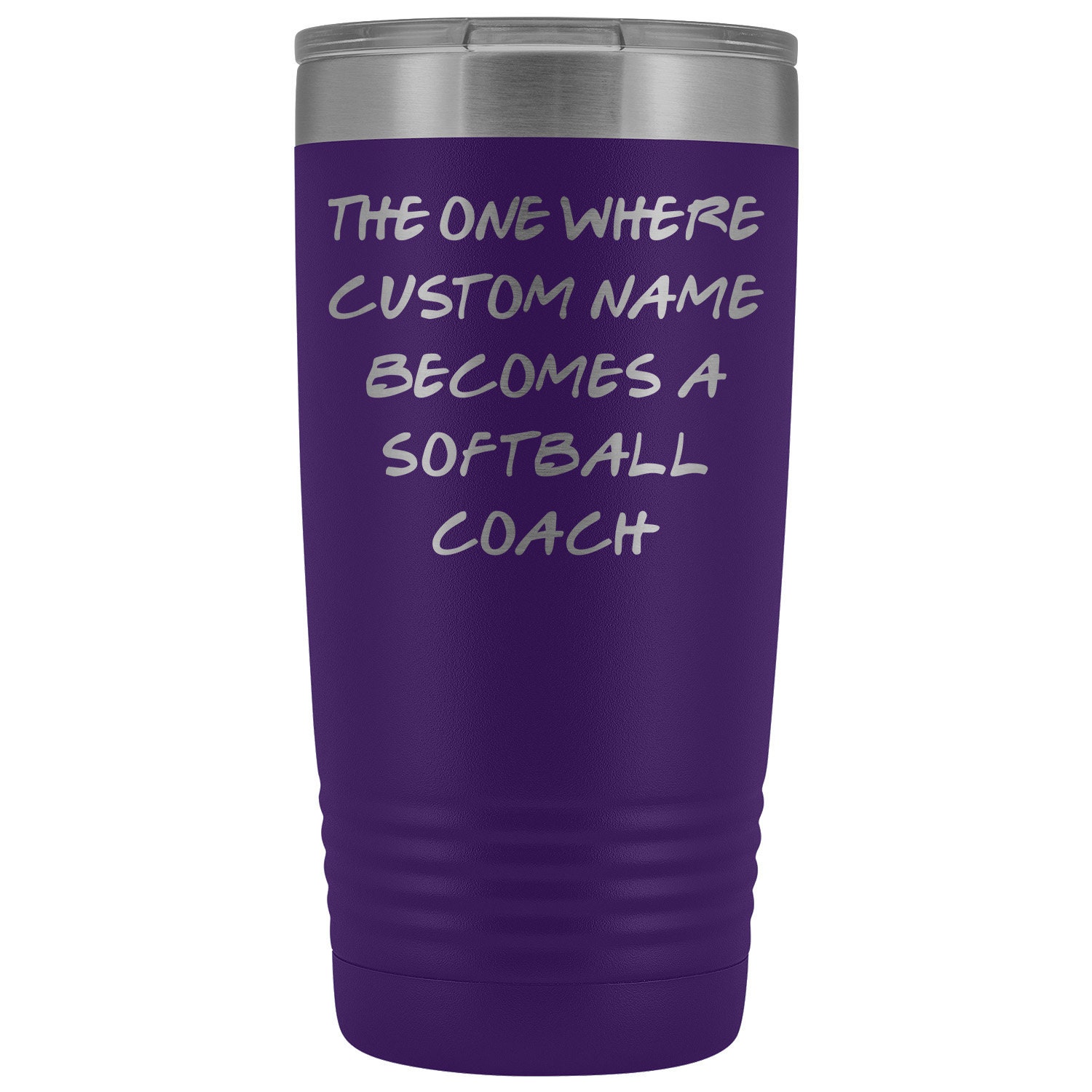 Personalized Softball Coach Tumbler Coach Promotion Present Etsy