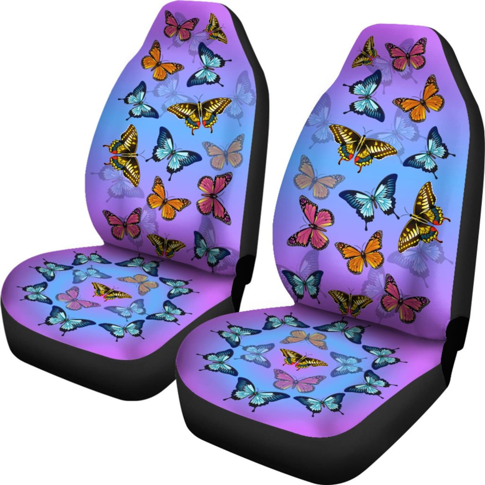 Best Butterfly Car Seat Covers Butterfly Lover Front Car Etsy