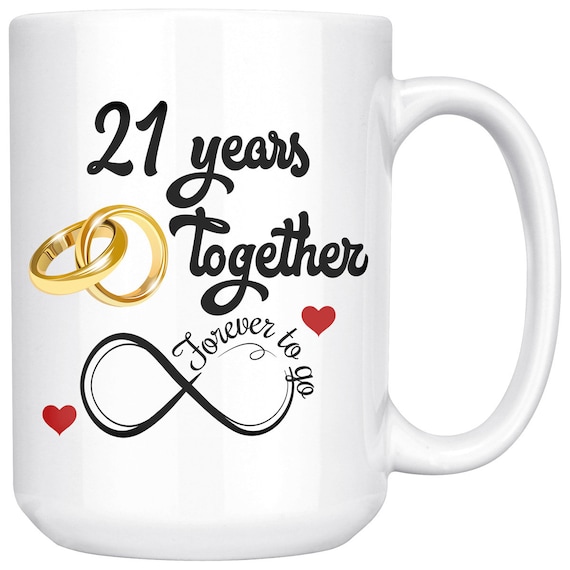21 hacia abajo para siempre a ir 21st Aniversario de Bodas Regalo Llavero esposa marido de latón 21 hacia abajo para siempre a ir 21st Aniversario de Bodas Regalo Llavero esposa marido de latón