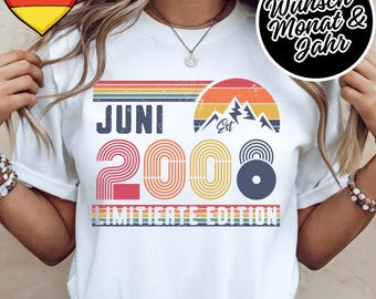 18 Geburtstag Retro Shirt – 2008 Vintage Sweatshirt Geschenk – 18 Jahre Hoodie für Damen / Herren – T-Shirt für Ehefrau oder Ehemann