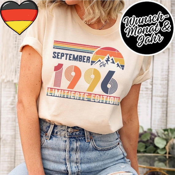 30 Geburtstag Retro Shirt – 1996 Vintage Sweatshirt Geschenk – 30 Jahre Hoodie für Damen / Herren – T-Shirt für Ehefrau oder Ehemann