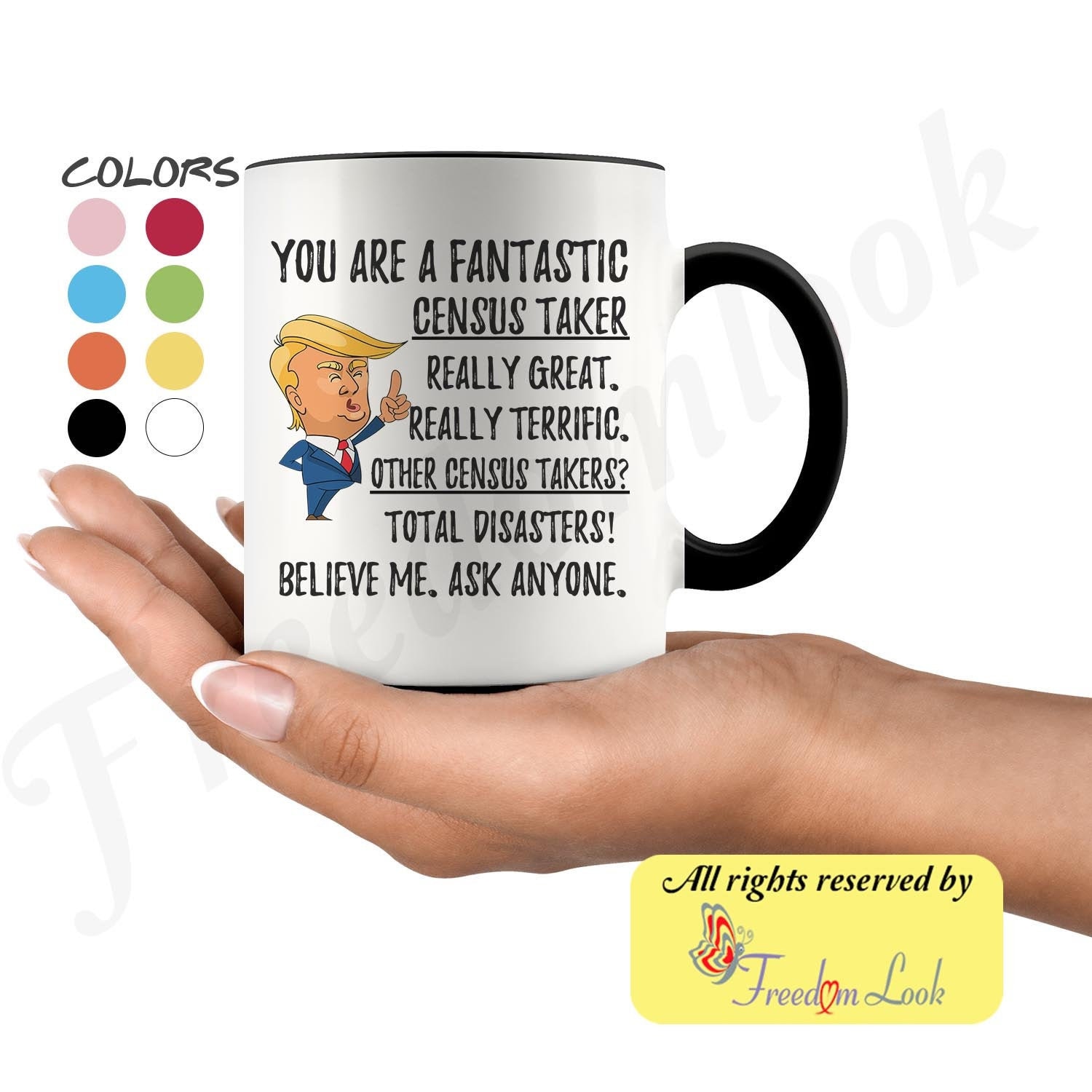 Funny Fantastic Census Taker Coffee Mug, Census Taker Trump Gifts, Best Census Taker Birthday Christmas Graduation Gift for Him and Her