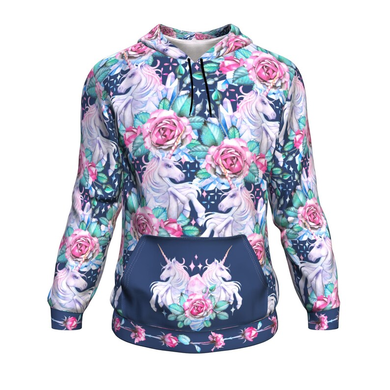 flower print hoodie