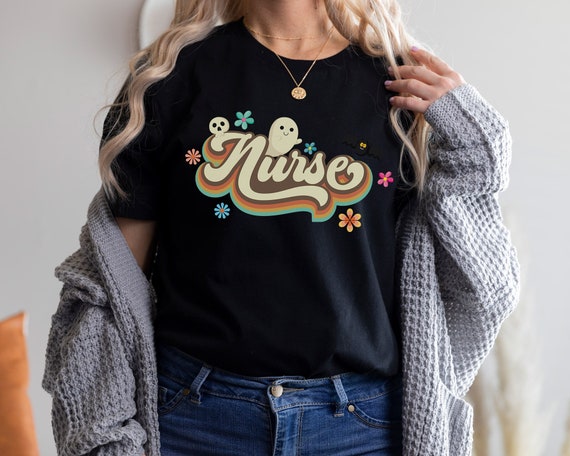 Nurse Halloween T-Shirt, Halloween T-Shirt for RN, Halloween Season Gift for Nurses, Halloween Gift for Nurse, Nurse Life Halloween T-Shirt