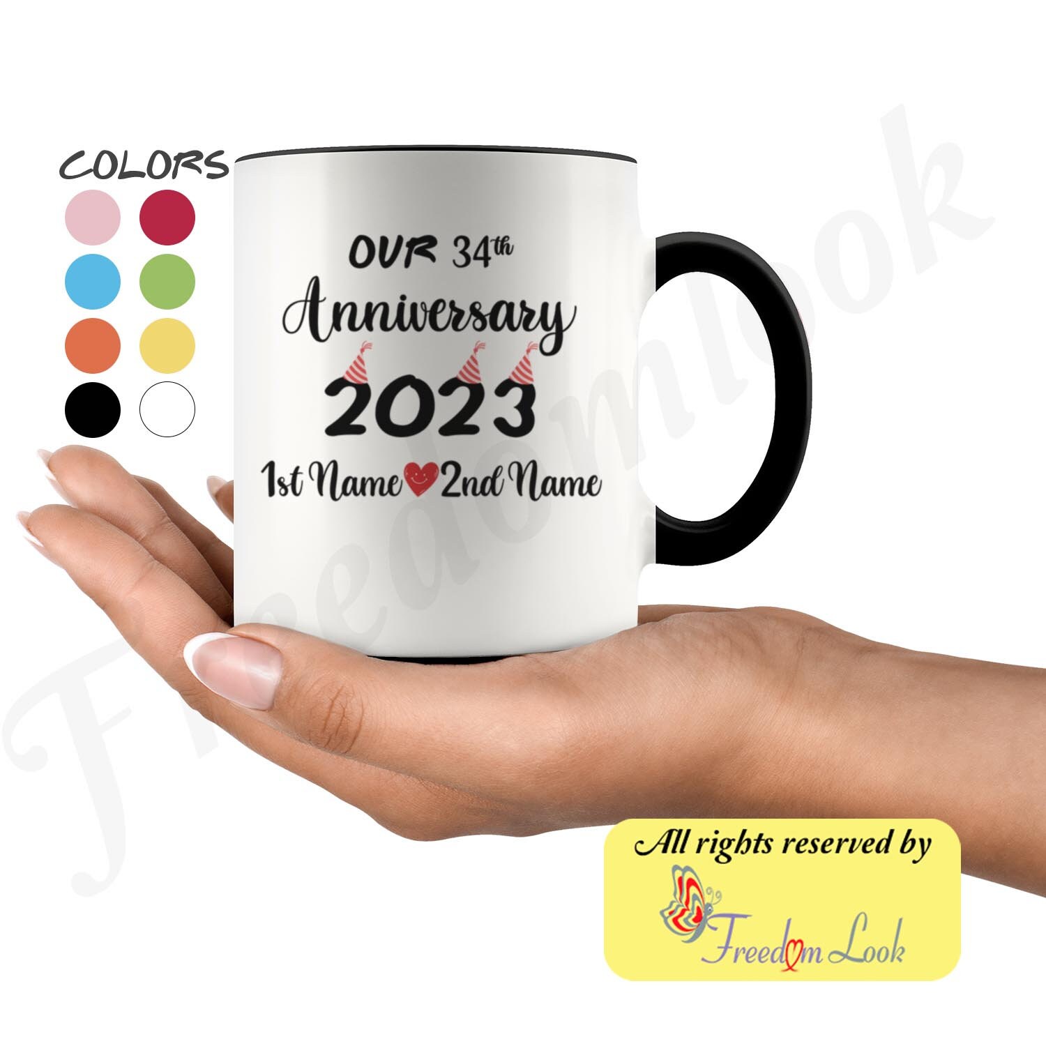 Tazze Caffè Coppia Mr E Mrs - Set Regalo Matrimonio In Ceramica Marmo, 400ml Con Cucchiai E Scatola - Foto 8