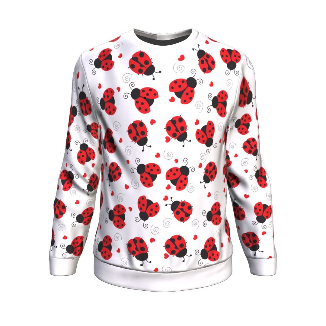 Ladybug Pattern Jacket Ladybug All Over Print Sweatshirt, Lovely Ladybird Lover Gift Ideas ...