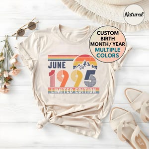 30th Birthday Retro Shirt, 1995 Birthday Sweatshirt Gift, 30 Years Bday Number Hoodie for Women / Men, Thirties Bday Tee For Daughter Or Son