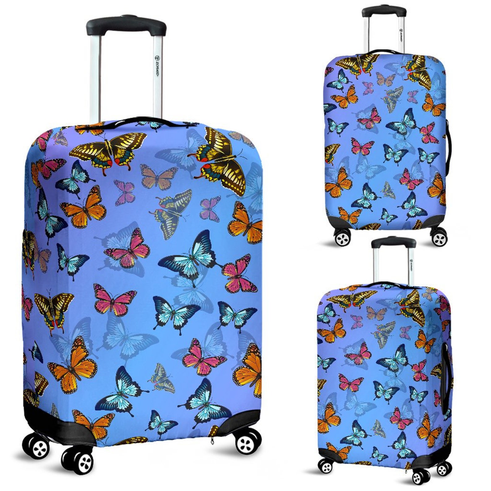 Colorful Butterfly Luggage Suitcase Cover Butterfly Luggage - Etsy