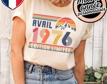 T-Shirt Rétro 50e Anniversaire – Sweat vintage 1976 – Hoodie 50 Ans Pour Femme / Homme – T-Shirt Pour Épouse Ou Époux