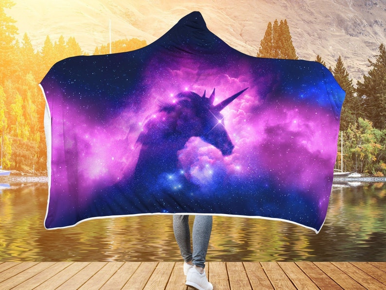 galaxy hooded blanket