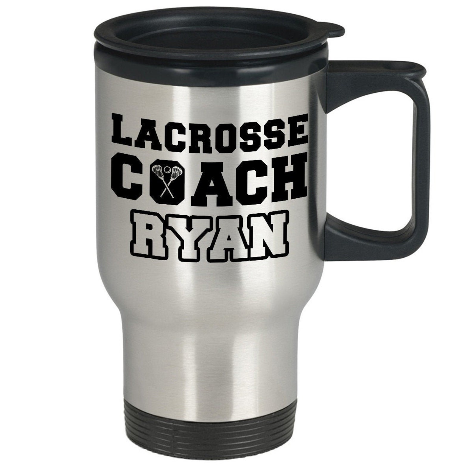 Personalized Lacrosse Coach Birthday Gift Travel Mug Men Etsy