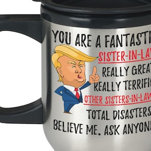 Funny Fantastic Sister-In-Law Travel Mug, Sister In Law Travel Mug, Sister-In-Law  Gifts, Best Sister-In-Law Birthday Gift