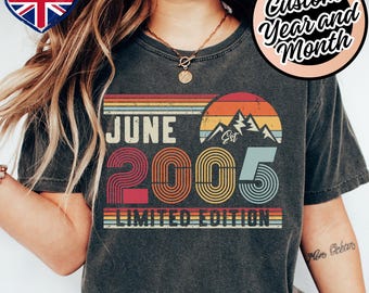 2005 Birthday Shirt – 21st Birthday Retro Sweatshirt Gift – Vintage Hoodie for Men / Women – Unisex T-Shirt for Young Adult Celebration