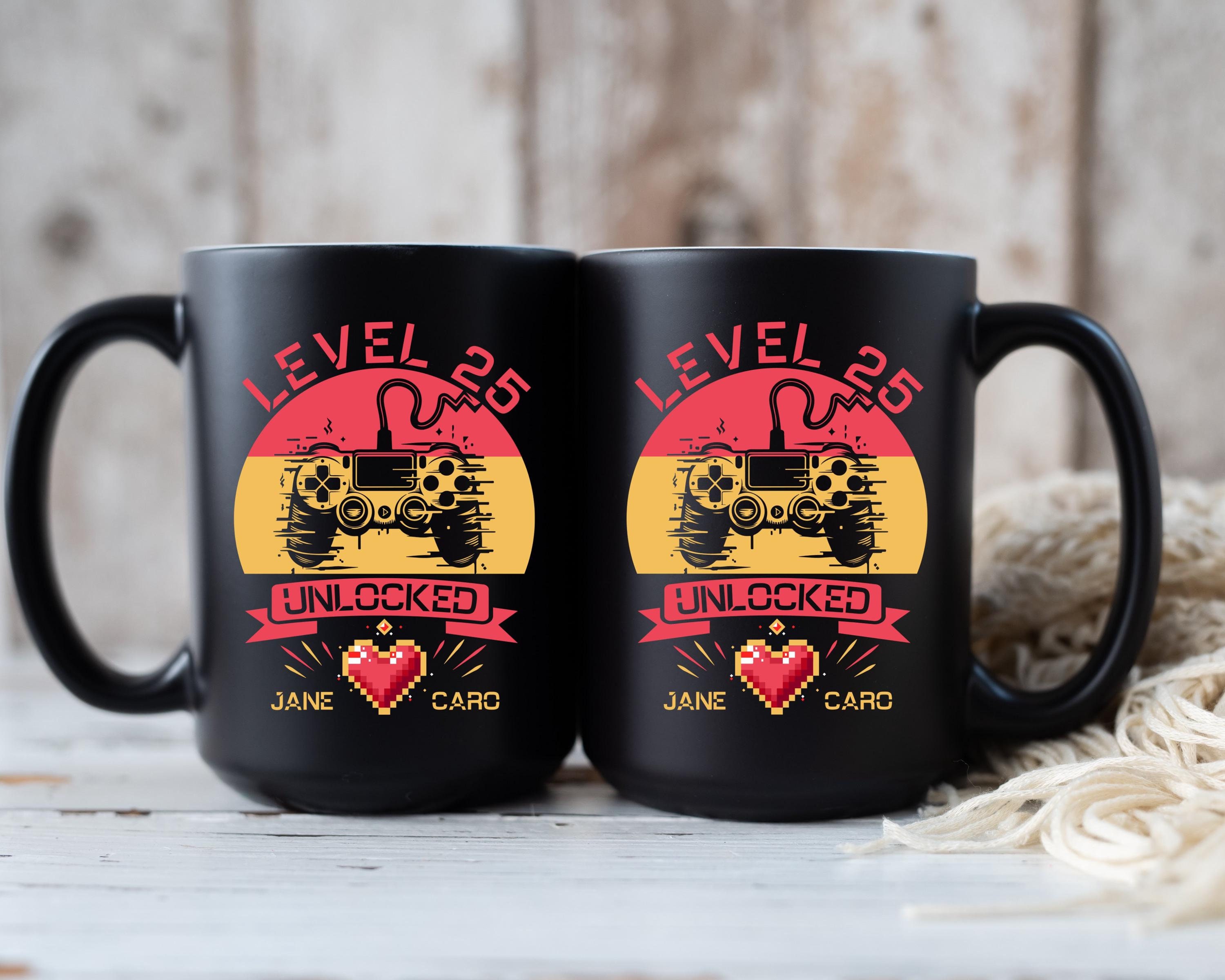 Silver Wedding Anniversary Gift For Parents Him And Her, 25th Couple Anniversary Retro Mug For Husband & Wife Married For 25 Years Together
