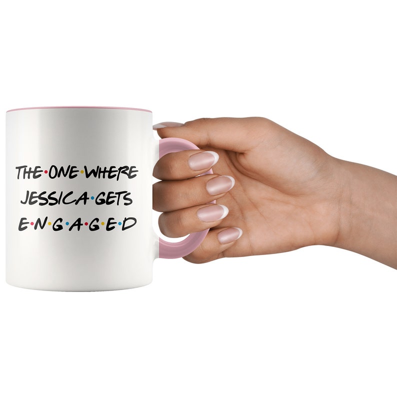 7 Colors Personalized Engagement Gift for Women Engaged Mug - Etsy
