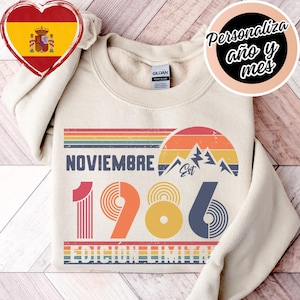 40 Años Cumpleaños Sudadera y Hoodie 1986 Retro Vintage Edición Limitada – Regalo de Cumpleaños Hombre Mujer Unisex – Fiesta Aniversario