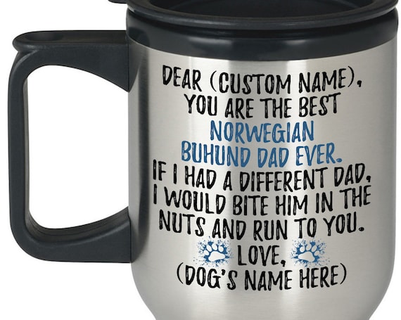 Father Dog Norwegian Buhund Travel Mug