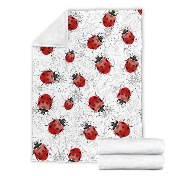 Buy Ladybug Blanket for Ladybird Lovers Custom Lady Bug Micro Fleece Pattern Blanket Warm Child Adult Ladybug Throw Blanket Online in India Etsy