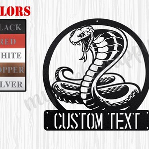 Custom Cobra Sign Gift For Dad, Cobra Sign Garage Gift, Gift For Him, Wall Deco Garage Gift, Cobra Garage Metal Wall Sign for Father