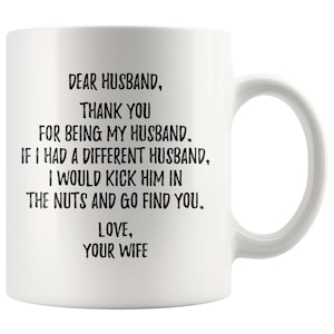 Funny Husband Mug, Gift For Husband, Mr Hubby Mug, Valentines Day Mug, Husband Birthday Gift, To My Husband, Husband Anniversary Mug image 3