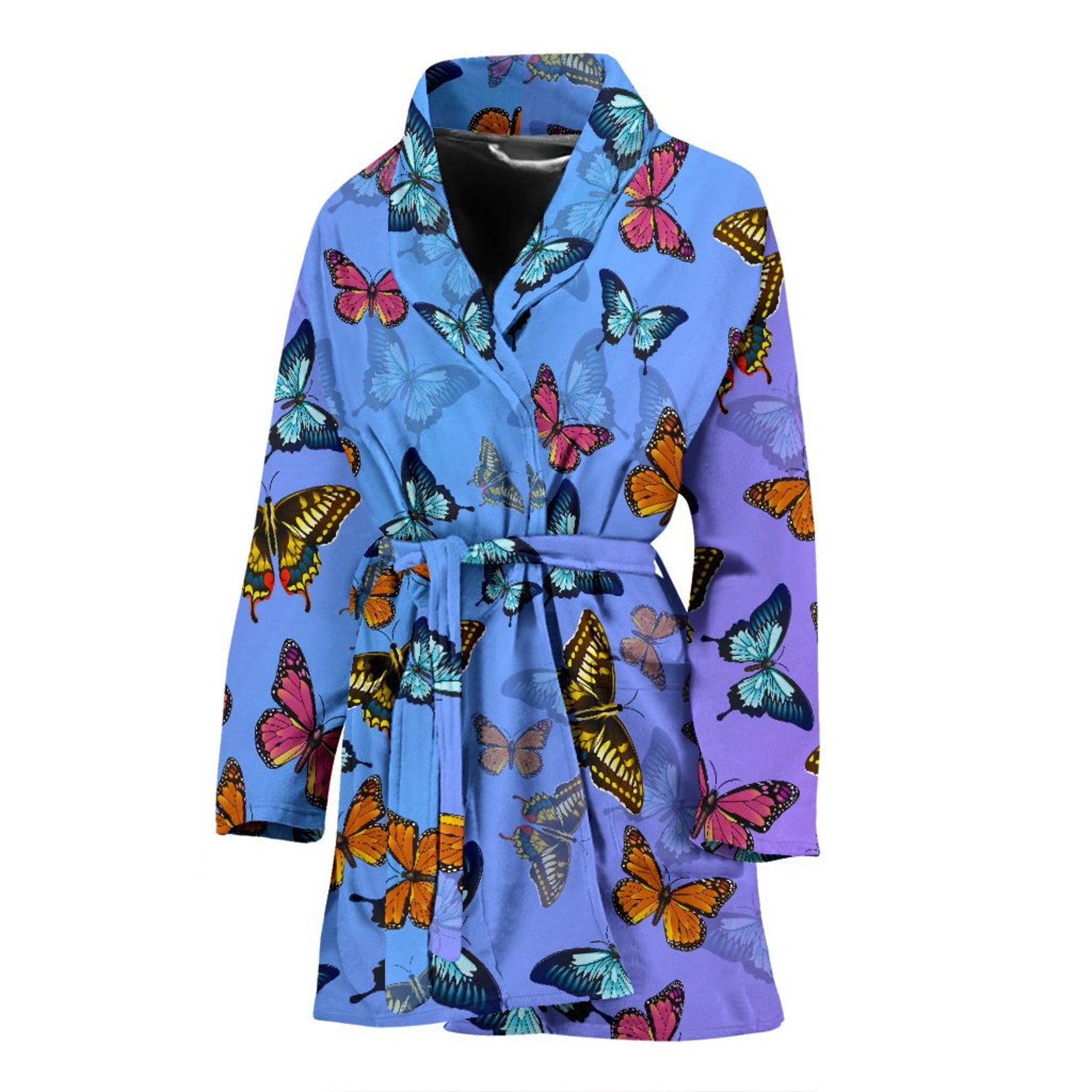 Unique Butterfly Lover Bathrobe Butterfly Women Bath Robe I Etsy India