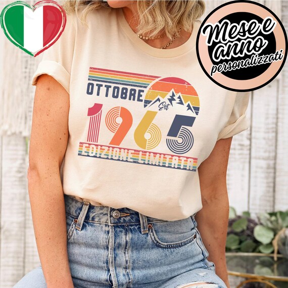 1965 Maglietta 60 Compleanno – T-shirt Anni '90 Uomo Donna – Felpa
