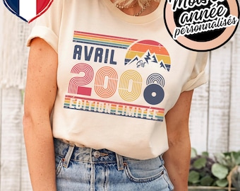 T-Shirt Rétro 18e Anniversaire – Sweat vintage 2008 – Hoodie 18 Ans Pour Femme / Homme – T-Shirt Pour Épouse Ou Époux