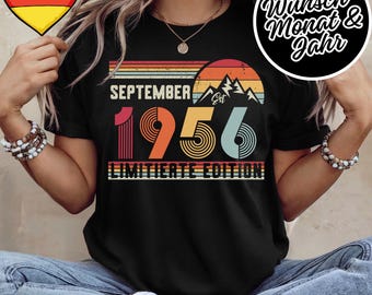 70 Geburtstag Retro Shirt – 1956 Vintage Sweatshirt Geschenk – 70 Jahre Hoodie für Damen / Herren – T-Shirt für Ehefrau oder Ehemann