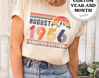 70th Birthday Shirt, Vintage 1956 T-Shirt, Thirty Birthday Womens Shirt, 70th Birthday Gift for Men or Woman, Since 1956 Tee For Him or Her