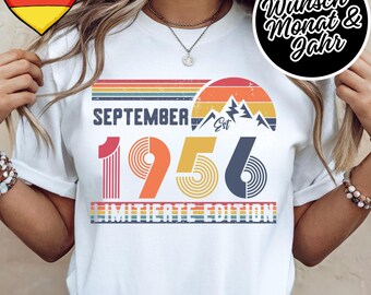 70 Geburtstag Retro Shirt – 1956 Vintage Sweatshirt Geschenk – 70 Jahre Hoodie für Damen / Herren – T-Shirt für Ehefrau oder Ehemann
