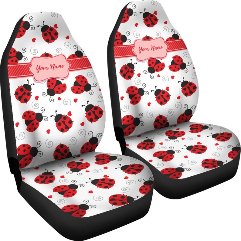 Personalized Ladybug Love Car Seat Covers Ladybird Lover Etsy