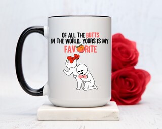 Tazza Regalo San Valentino 330 Ml – Rosa Marmorizzata Con Oro – Divertente Per Lei, Fidanzata O Moglie