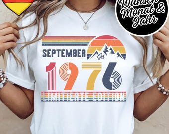 50 Geburtstag Retro Shirt – 1976 Vintage Sweatshirt Geschenk – 50 Jahre Hoodie für Damen / Herren – T-Shirt für Ehefrau oder Ehemann