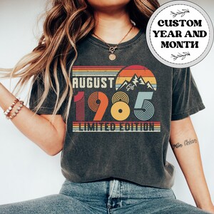 40th Birthday Shirt, Vintage 1985 T-Shirt, Thirty Birthday Womens Shirt, 40th Birthday Gift for Men or Woman, Since 1985 Tee For Him or Her