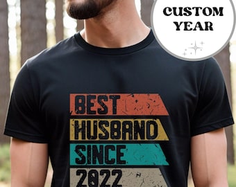 Shirt beste man sinds 2022, eerste verjaardagscadeau voor hem, verjaardagscadeau man van vrouw, T-shirt 1e verjaardag, beste man
