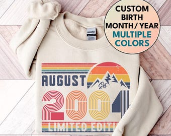 2004 Sweatshirt, 2004 Birthday Sweatshirt Sweater, 2004 Birthday Year Number Sweat for Women Or Man, Birthday Gift, 21st Birthday Sweatshirt