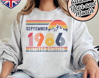 1986 Birthday Shirt – 40th Birthday Retro Sweatshirt Gift – Vintage Hoodie for Men / Women – Unisex T-Shirt for Husband or Wife Present