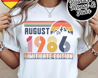 40 Geburtstag レトロ シャツ – 1986 ヴィンテージ スウェットシャツ Geschenk – 40 Jahre パーカー für Damen / Herren – T シャツ für Ehefrau oder Ehemann